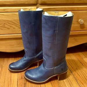 💙 *Rare* Blue Sabrina Tall Heeled Boots, 8